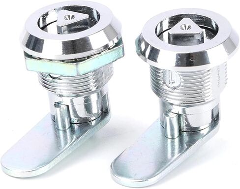 Zinc Alloy Triangular Cylinder Cam Lock Electrial Cabinet with Key Distribution Box Cabinet Tongue Locks with Key 1Pcs(4Sets-with Key-Zinc) in Saudi Arabia
