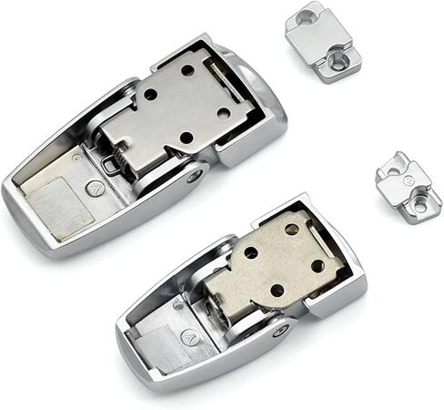 XK723 Cabinet Black Coated Metal Hasp Latch DK604 Security Toggle Lock with Two Keys 1Pcs(XK723-V7-2B) in Saudi Arabia