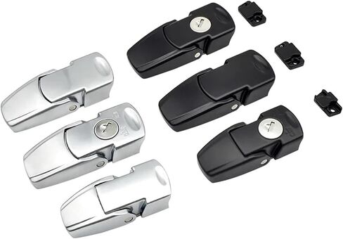 XK723 Cabinet Black Metal Metal Hasp Latch DK604 Security Toggle Lock مع مفتاحين 1pcs (XK723-V7-2b) in Saudi Arabia