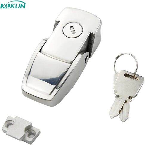 XK723 Cabinet Black Metal Metal Hasp Latch DK604 Security Toggle Lock مع مفتاحين 1pcs (XK723-V7-2b) in Saudi Arabia
