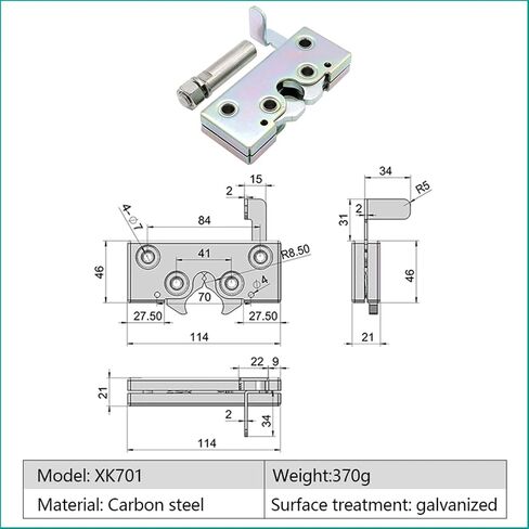 XK701 Carbon Steel Galvanized Panel Camping Car Door Cover Hood Latch Quick Rotary Latch 1Pcs in Saudi Arabia