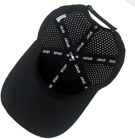 Quick Dry Baseball Cap for Men Women Adjustable Mesh Breathable UPF50+ Outdoor Sports Snapback Golf Cap in Kuwait