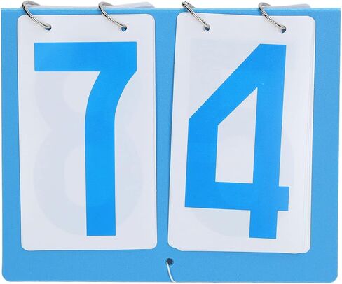 aqxreight Scoreboard 2 Digit Sports Score Keeper Flip Numbers for Tennis Football Volleyball Basketball Indoor Outdoor Sports Blue Plastic in Saudi Arabia