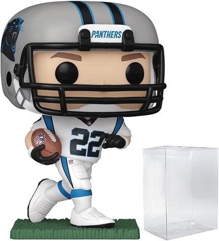Pop Football: Panthers - Christian McCaffrey (Away) Funko Vinyl Figure (مجمعة مع حالة واقي المربع المتوافق) ، متعدد الألوان ، 3.75 بوصة in Saudi Arabia