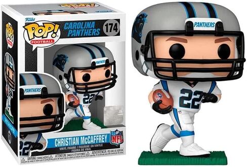 Pop Football: Panthers - Christian McCaffrey (Away) Funko Vinyl Figure (مجمعة مع حالة واقي المربع المتوافق) ، متعدد الألوان ، 3.75 بوصة in Saudi Arabia