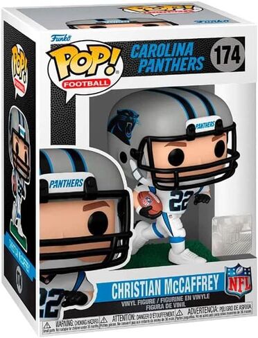 Pop Football: Panthers - Christian McCaffrey (Away) Funko Vinyl Figure (مجمعة مع حالة واقي المربع المتوافق) ، متعدد الألوان ، 3.75 بوصة in Saudi Arabia
