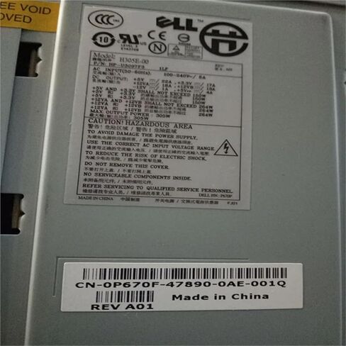 1pc PSU لـ 740 755 760 780 330 360 380 305W مزود الطاقة N305E-00 H305E-00 F305E-00 NPS-305GB A 0GK929 00HK595 in Saudi Arabia