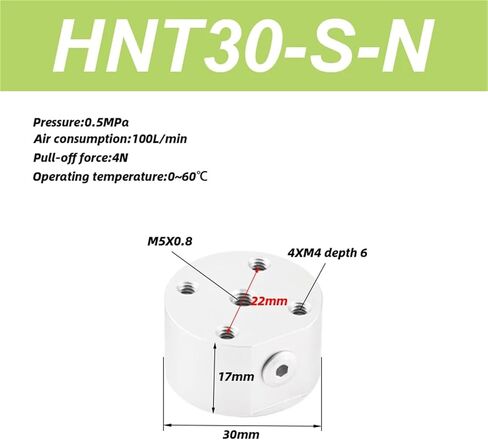HNT Vacuum Suction Cup HNT20-S-N HNT30-S-N HNT40-S-N HNT60-S-N 1Pcs(HNT60-S-N) in Saudi Arabia