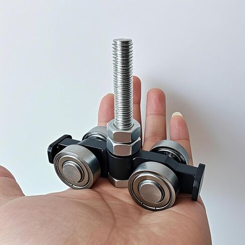 مجموعة العربة ، بكرات العربة الصامتة من 4 عجلة للاستخدام مع 1-5/8 "عريض وجميع 1-5/8" أو قناة unistrut unistrut أطول ， أسود (حزمة 2) in Saudi Arabia