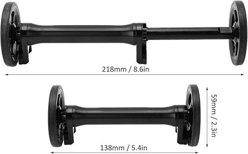 Dilwe Easy Wheels Extension Bar, Easy Wheel Extension High Strength Lightweight Telescopic Folding Extension Rod for Brompton 3sixty(black) in Saudi Arabia