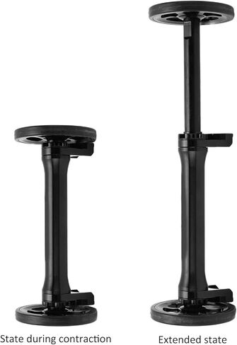 Dilwe Easy Wheels Extension Bar, Easy Wheel Extension High Strength Lightweight Telescopic Folding Extension Rod for Brompton 3sixty(black) in Saudi Arabia