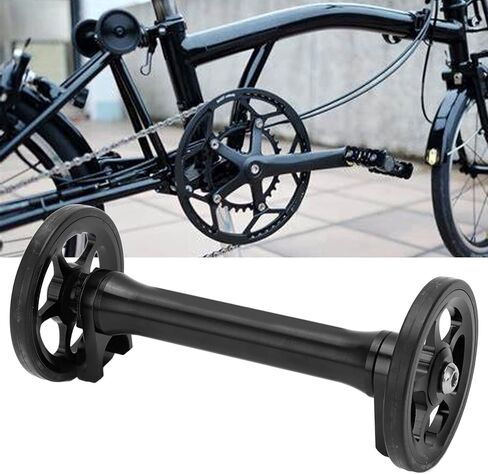 Dilwe Easy Wheels Extension Bar, Easy Wheel Extension High Strength Lightweight Telescopic Folding Extension Rod for Brompton 3sixty(black) in Saudi Arabia