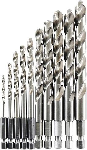 10PCS 1.5mm-13mm M35 HSSCO Cobalt Drill Bits HSS Twist Hex Quick Change Drill Bit for Stainless Steel (Size : 3.2mm 10pc) in Saudi Arabia