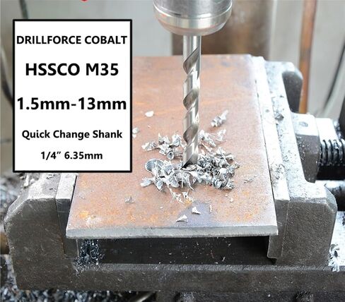 10PCS 1.5mm-13mm M35 HSSCO Cobalt Drill Bits HSS Twist Hex Quick Change Drill Bit for Stainless Steel (Size : 3.2mm 10pc) in Saudi Arabia
