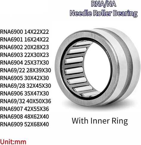 1PCS Ferrule الإبرة الصلبة تحمل سلسلة NA/RNA Bearings RNA6900 6901 6902 6903 6904 6905 (RNA6905) in Saudi Arabia