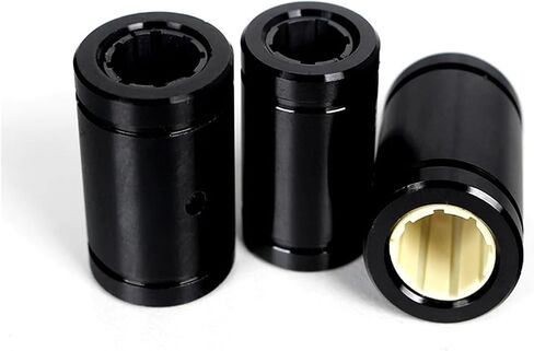 1pcs الألياف النايلون المحفوفة بالخطية المؤيدية ذاتية الأكمام البلاستيكية الانزلاق LM10 LM12 LM16 LM20 LM25 LM30-50 (براون ، RJUM-10 10x19x29mm) in Saudi Arabia