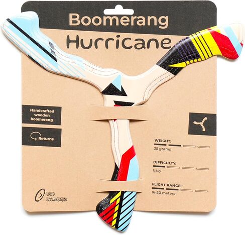 خشب Boomerang إعصار V2 | ترجع يدويًا بومرانج | تصميم سهل الرمية للمبتدئين | لعبة المرح في الهواء الطلق | رقيقة وخفيفة الوزن وآمنة لاستخدام الفكرة | مناسبة ل 14+ in Saudi Arabia