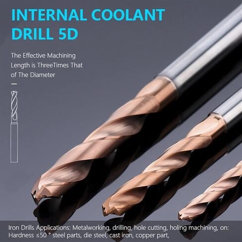 الحفر 5D Tungsten الصلب كربيد الحفر بتات المطلية لآلة العمل المعدنية 1pcs (3.3 مم) in Kuwait