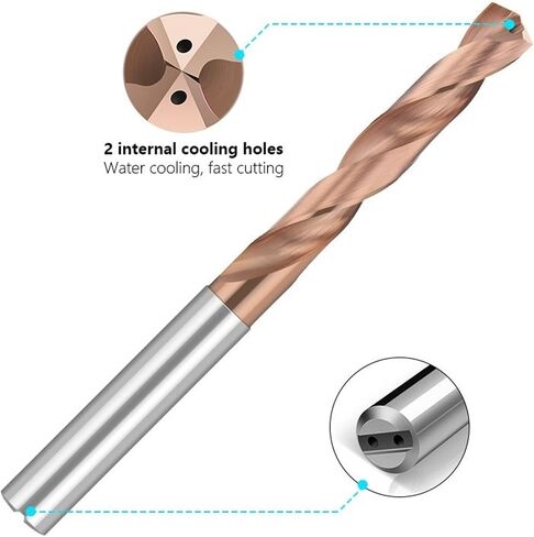 الحفر 5D Tungsten الصلب كربيد الحفر بتات المطلية لآلة العمل المعدنية 1pcs (3.3 مم) in Kuwait