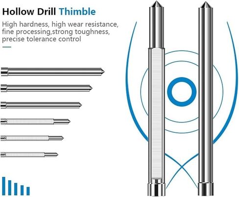 Drill Bit Annular Pin 6.35mm 8mm Shank Long Pin Steel Plate Drill Tool 1Pcs(53x19mm) in Saudi Arabia