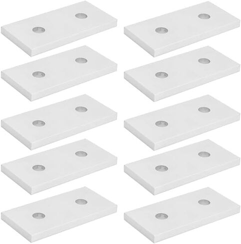 2 ثقب | صفيحة انضمام مستقيم شقة | الألومنيوم | 10 سلسلة (10pcs) متوافقة مع 80/20 4107 1 بوصة ملامح بثق الألومنيوم الكسرية in Saudi Arabia