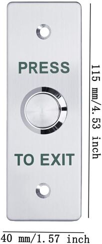 ادفع إلى زر الخروج ， 12V DC Push to Exit Switch مع مصباح LED ، IP67 مقاوم للماء ، مخرجات NC/NO/COM ، جهاز طلب التثبيت السطحي لأنظمة التحكم في الوصول (115x40-A) in Kuwait