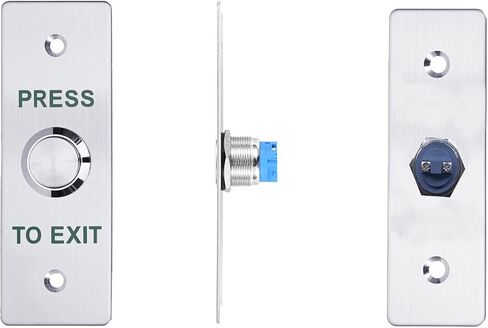 ادفع إلى زر الخروج ， 12V DC Push to Exit Switch مع مصباح LED ، IP67 مقاوم للماء ، مخرجات NC/NO/COM ، جهاز طلب التثبيت السطحي لأنظمة التحكم في الوصول (115x40-A) in Kuwait