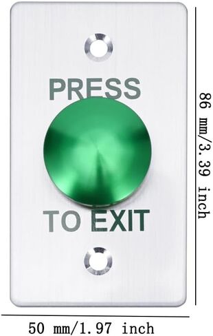 ادفع إلى زر الخروج ， 12V DC Push to Exit Switch مع مصباح LED ، IP67 مقاوم للماء ، مخرجات NC/NO/COM ، جهاز طلب التثبيت السطحي لأنظمة التحكم في الوصول (115x40-A) in Kuwait