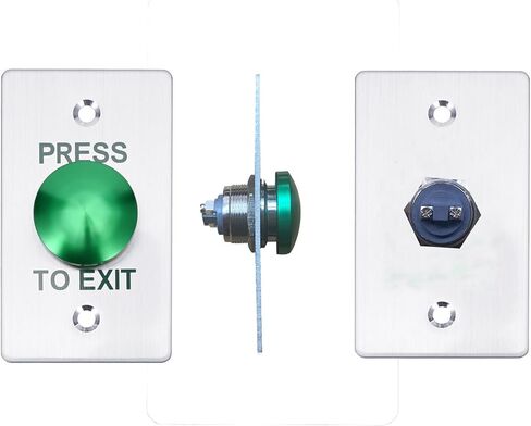 ادفع إلى زر الخروج ， 12V DC Push to Exit Switch مع مصباح LED ، IP67 مقاوم للماء ، مخرجات NC/NO/COM ، جهاز طلب التثبيت السطحي لأنظمة التحكم في الوصول (115x40-A) in Kuwait