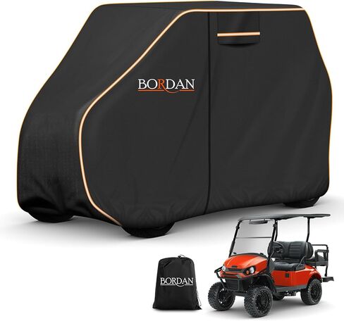 Heavy Duty Golf Cart Cover 2/4/2+2/4+2 Passengers for Most Brand Yamaha Honda Club Car EZGO Golf Carts, Waterproof Golf Cart Covers with Rainproof Zipper Doors Sunproof Dustproof (3 Sizes) in Kuwait