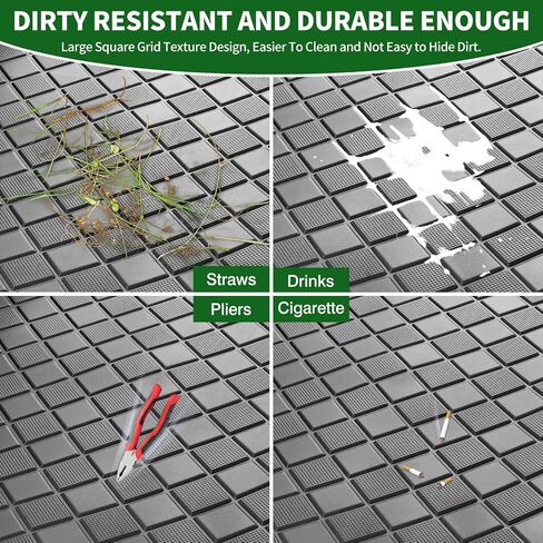 Golf Cart Floor Liner Mat 8 مم من المطاط السميك تغطية كاملة ملائمة لـ Ezgo Txt (1994-2025) ، Express S4 (2012-2020) ، Cushman Workhorse ، EX1 (2020) ، Valor ، Navitas ، بعض عربات النجوم بديلة in Kuwait