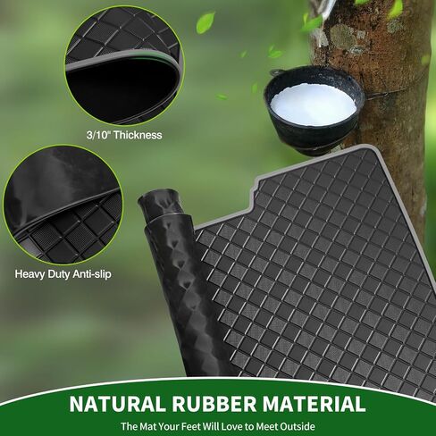 Golf Cart Floor Liner Mat 8mm Thick Rubber Full Coverage Fit for EZGO TXT (1994-2025), Express S4 (2012-2020), Cushman Workhorse, EX1 (2020), Valor, Navitas, Some Star Carts Mats Replacement in Saudi Arabia