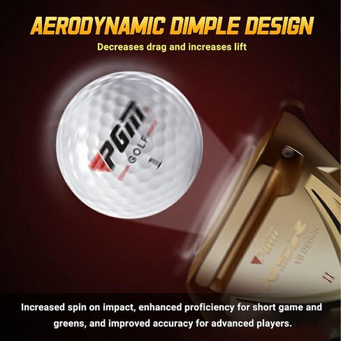 PGM Premium Standard Golf Balls - Performance Golf Balls for Distance and Control - Three Layers Golf Ball Designed for Advanced Golfers - Golf Accessories for Men & Women in Saudi Arabia