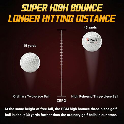 PGM Premium Standard Golf Balls - Performance Golf Balls for Distance and Control - Three Layers Golf Ball Designed for Advanced Golfers - Golf Accessories for Men & Women in Saudi Arabia