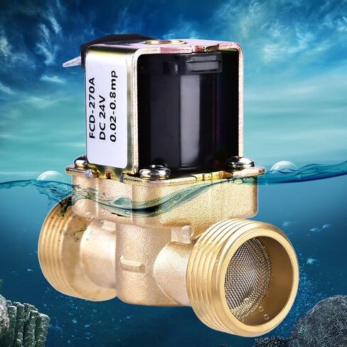 3/4 "DC 24V صمام الملف اللولبي الكهربائي النحاس النحاس المغلقة عادة () صمام الملف اللولبي للتحكم في الماء in Saudi Arabia
