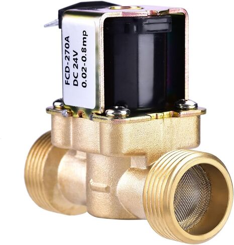 3/4 "DC 24V صمام الملف اللولبي الكهربائي النحاس النحاس المغلقة عادة () صمام الملف اللولبي للتحكم في الماء in Saudi Arabia