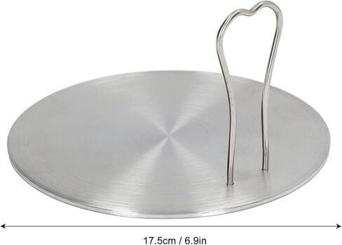 Heat Diffuser Plate, Stainless Steel Cooking Induction Adapter Simmer Plate Induction Cooktop Converter Plate with Detachable Handle for Electric Gas Glass Cooktop (18#) in Saudi Arabia