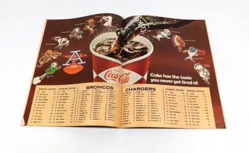 1968 Denver Broncos at San Diego Chargers AFL Football Program 10-20-68 - NFL Programs in Saudi Arabia