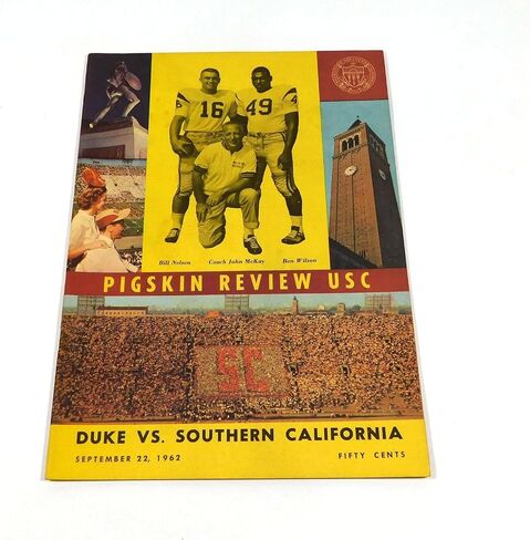 1962 DUKE في برنامج USC College Football Program 9-22-62 Pete Bethard-برامج اتحاد كرة القدم الأميركي in Saudi Arabia