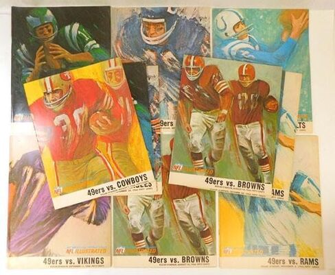 الكثير من (12) متنوعة 1966 سان فرانسيسكو 49ers برامج كرة القدم - برامج اتحاد كرة القدم الأميركي in Saudi Arabia