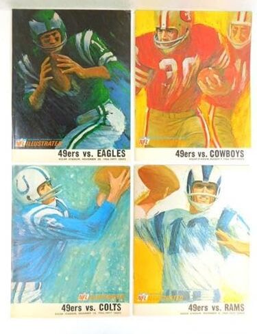 الكثير من (12) متنوعة 1966 سان فرانسيسكو 49ers برامج كرة القدم - برامج اتحاد كرة القدم الأميركي in Saudi Arabia