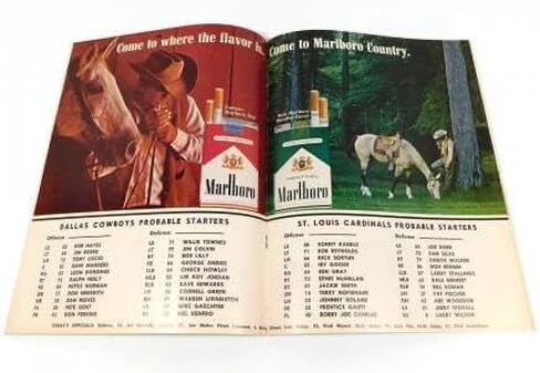 1966 St. Louis Cardinals at Dallas Cowboys NFL Football Program 12-4-66 - NFL Programs in Saudi Arabia