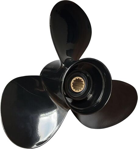 مروحة القوارب ، لمحركات Yamaha 30-60HP ، الجزء OEM رقم 69W-45945-00-EL ، القطر 11 1/8 × 13 (13 أسنان خطية) ، 3 شفرة ، RH ، ترقية المحركات الخارجية للألومنيوم للمتعقب/Lowe/Bowrider ... in Kuwait
