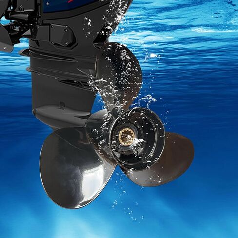 مروحة القوارب ، لمحركات Yamaha 30-60HP ، الجزء OEM رقم 69W-45945-00-EL ، القطر 11 1/8 × 13 (13 أسنان خطية) ، 3 شفرة ، RH ، ترقية المحركات الخارجية للألومنيوم للمتعقب/Lowe/Bowrider ... in Kuwait