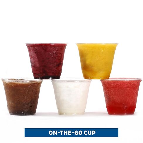 أكواب بلاستيكية فريش برايس [100 حزمة - 20 أوقية] أكواب يمكن التخلص منها لتناول القهوة المثلجة ، العصير ، الحليب ، المشروبات الباردة in Kuwait
