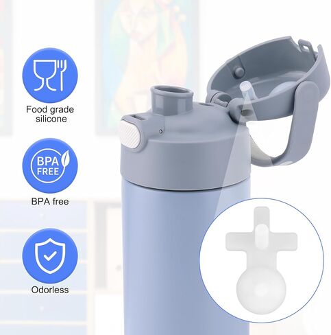 2pcs استبدال تسرب سدادة ل thurmos funtainer 16 أوقية زجاجة الفولاذ المقاوم للصدأ الفولاذ المقاوم للصدأ معزول in Saudi Arabia