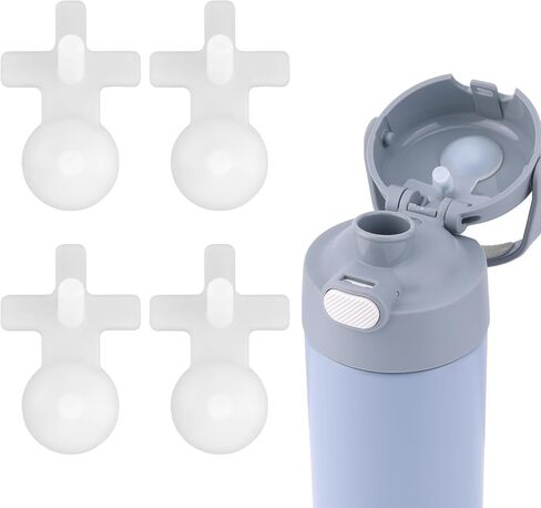 2pcs Replacement Leak Stopper for Thermos Funtainer 16 Oz Stainless Steel Vacuum Insulated Bottle, Spill Stopper Water Bottle Lid Seal Plug Replacement Parts Accessories for Thermos Funtainer in Saudi Arabia