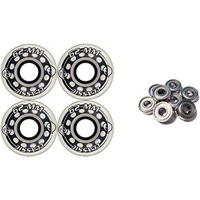 TGM Skateboards KRYPTONICS Classic 62MM 78A Clear Longboard Skate Wheels + ABEC 9 Bearings in Saudi Arabia