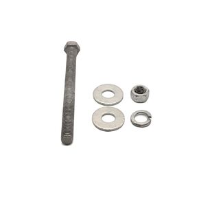 3/8"-16 x 1 Hot Dipped Galvanized Hex Bolt Kit (50 Sets) w/ 100 Flat washers, 50 Nuts, 50 Split Lock washers. Grade A307, Full Thread - by Fastener Depot, LLC in Kuwait