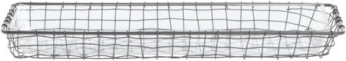 Hubert Basket Liner مستطيلة Clear Petg البلاستيك- 18 "L x 6" W x 2 1/2 "H in Saudi Arabia
